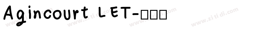 Agincourt LET字体转换